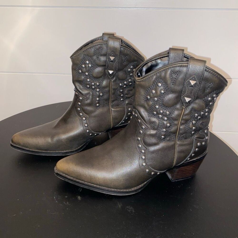 Bullboxer Women’s Dani Cowboy Boot Size 8.5 NWOB Brown - Picture 3 of 9